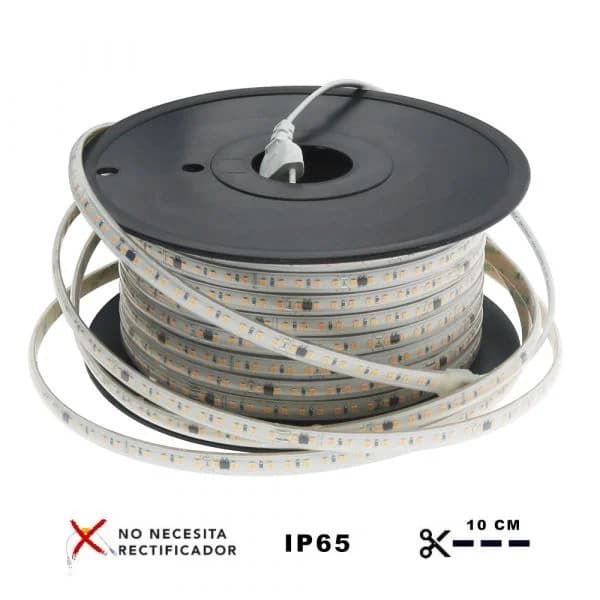 Ledme Fita LED 230Vac Smd2835 Bergamo 17W/m Ip65 50 Metros 4000K