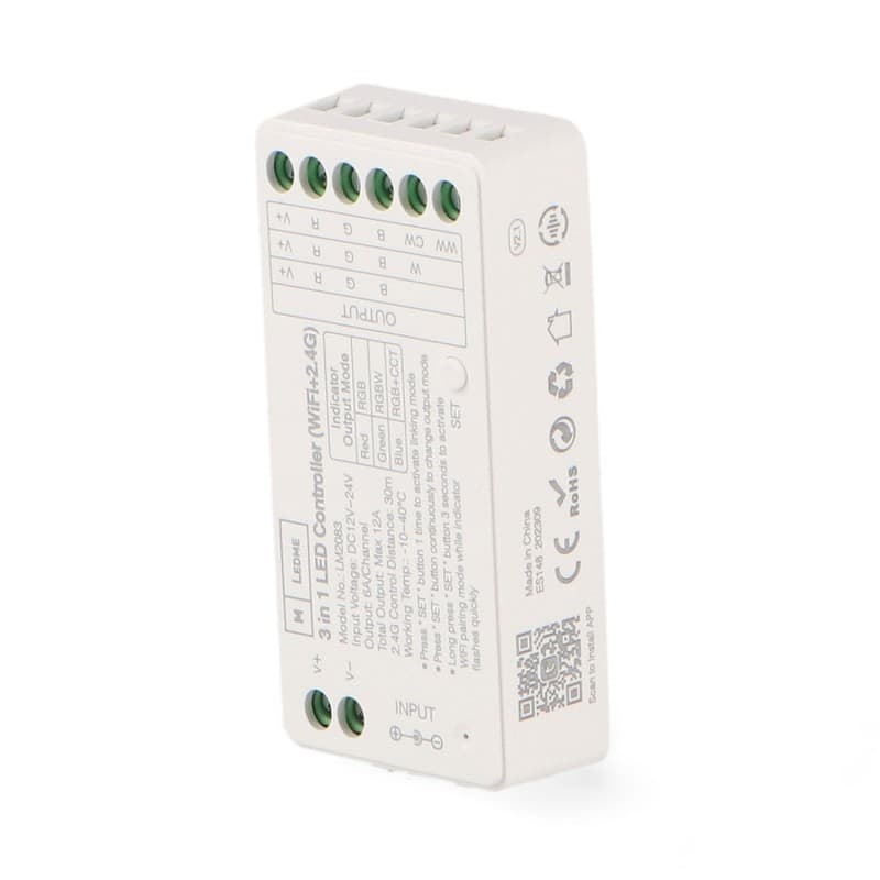 Conetor intermediário para Fita LED IP68 12MM saída 10MM em 2PIN