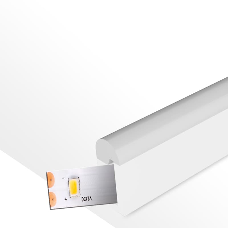 Perfil Silicone Drop 13X6 Para Fitas de LED - 20 Metros