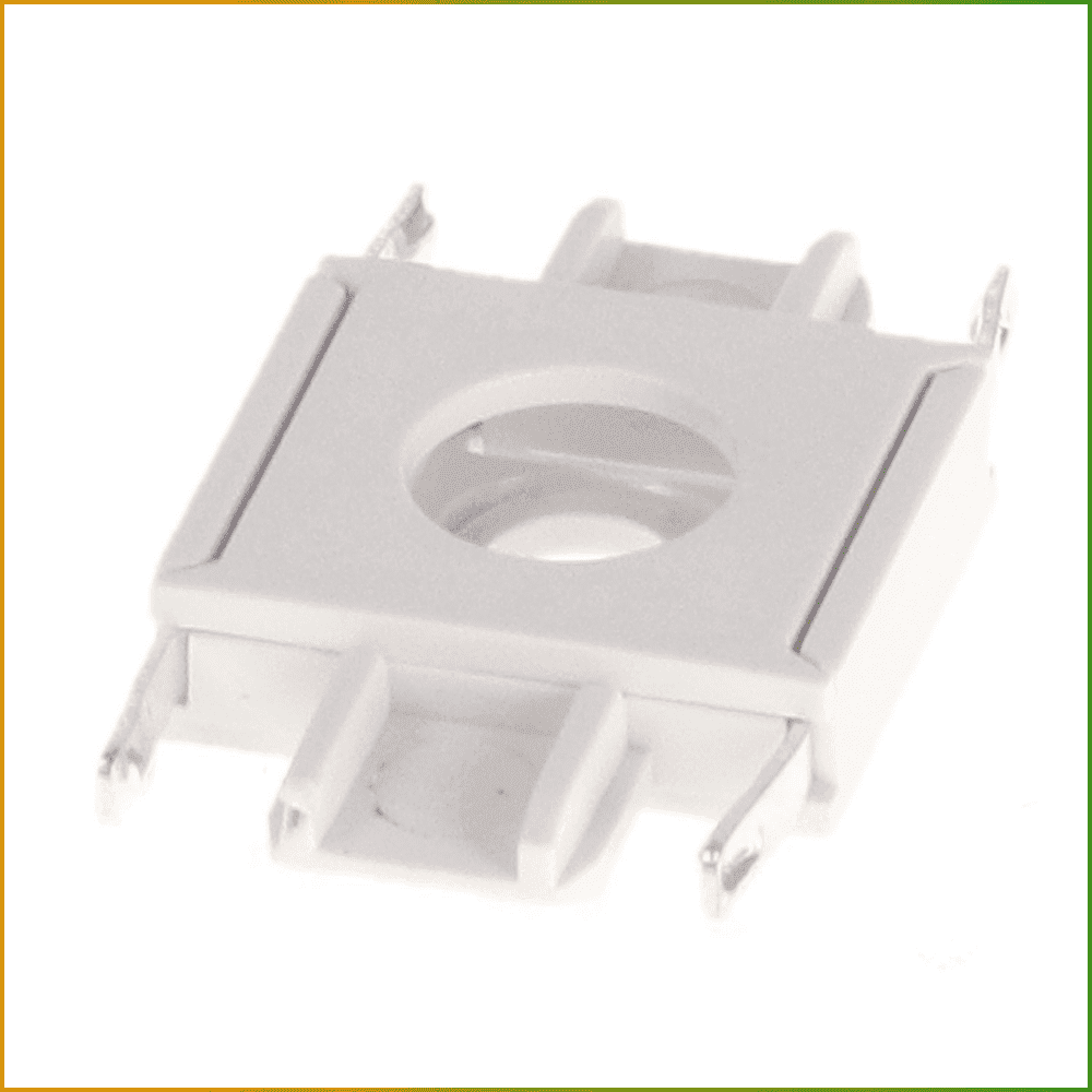União Reta Para Calha Magnético Serie 5Mm Branco