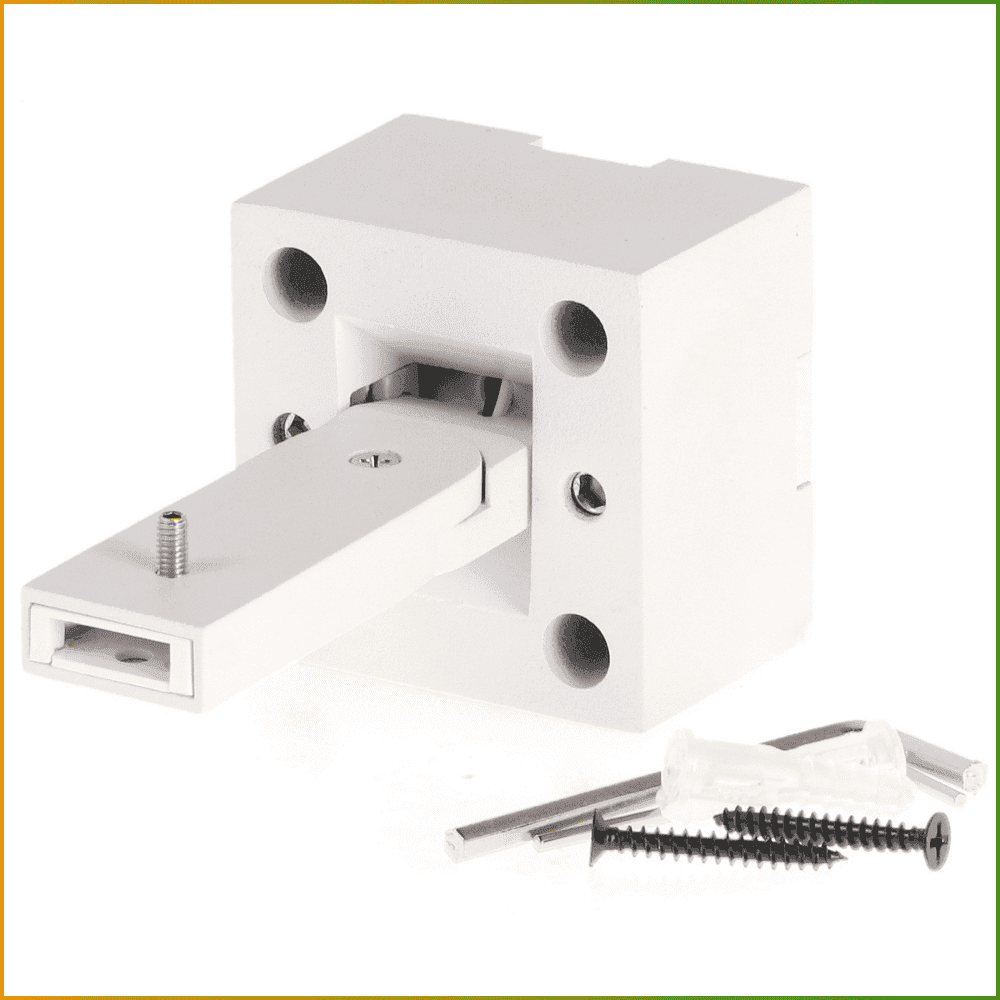 Suporte de Parede Para Trilho Magnético de Led 2 Metros Série 5Mm Branco