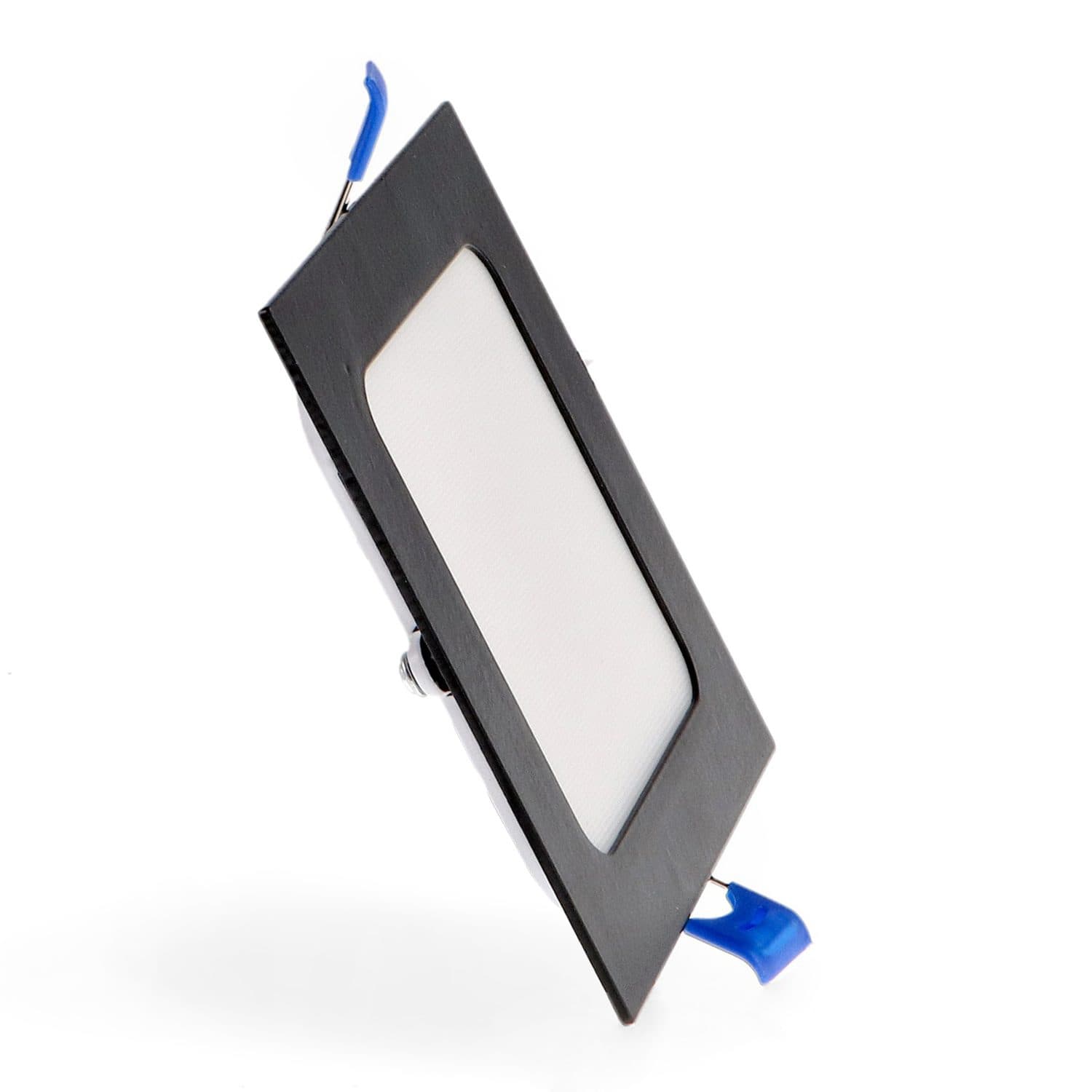 Painel Led Quadrado Preto 6W CCT
