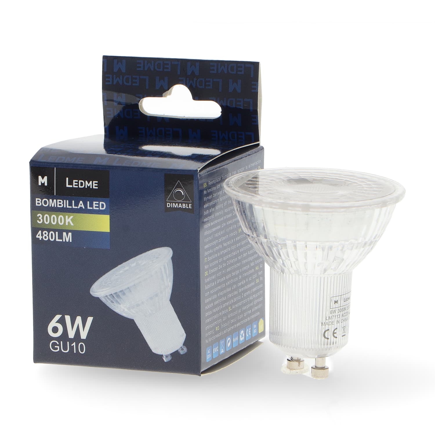 Lampada LED GU10 Next Plus 6W Regulável 4000K