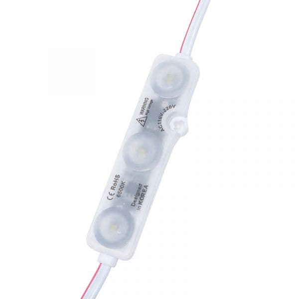 LED ME Conjunto de 20 Módulos de 3 LED Smd Samsung 220V Dc 2W 6500K