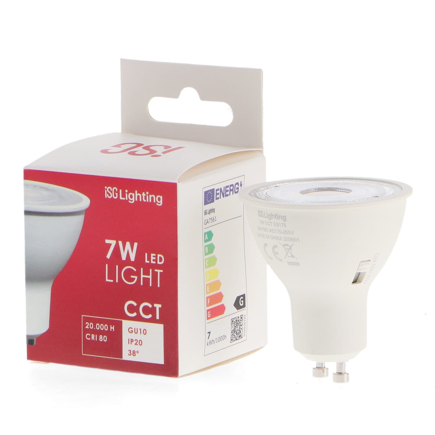 Lampada LED GU10 Smd Plus 7W 38º CCT