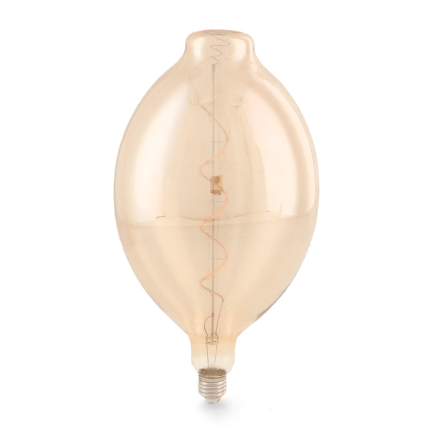 Lâmpada LED Filamento Espiral E27 A165 4W Âmbar