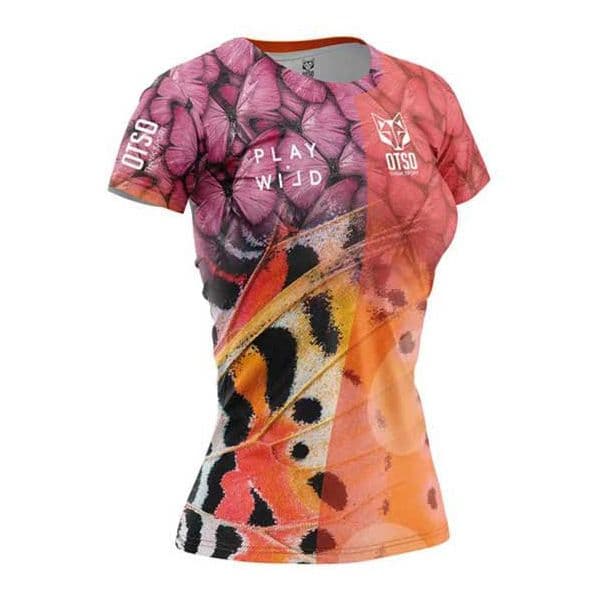 Otso Wings Short Sleeve T-shirt Colorido L Mulher