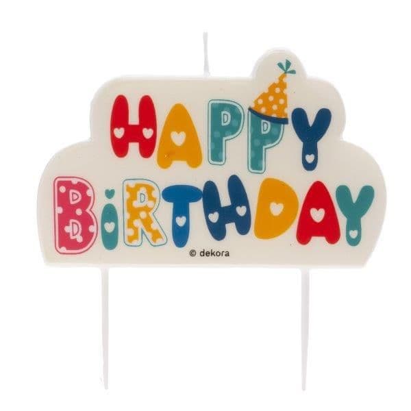 Dekora Vela Happy Birthday em Festa - 540345417