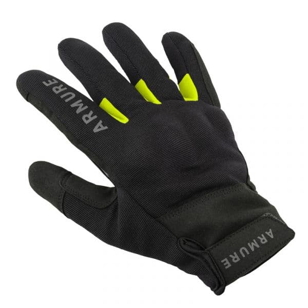 Armure Luvas Kerr Vented Black / Yellow Fluo Xxl - 11621-312226-2XL