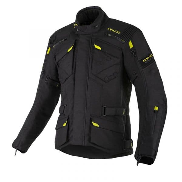 Armure Casacos Aren Waterproof Black Yellow Fluo Xs - 11121-316626-0XS