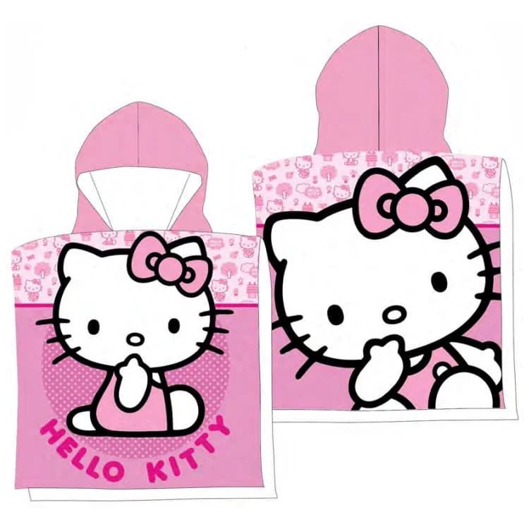 Poncho de Praia Criança Poliéster Hello Kitty Sanrio