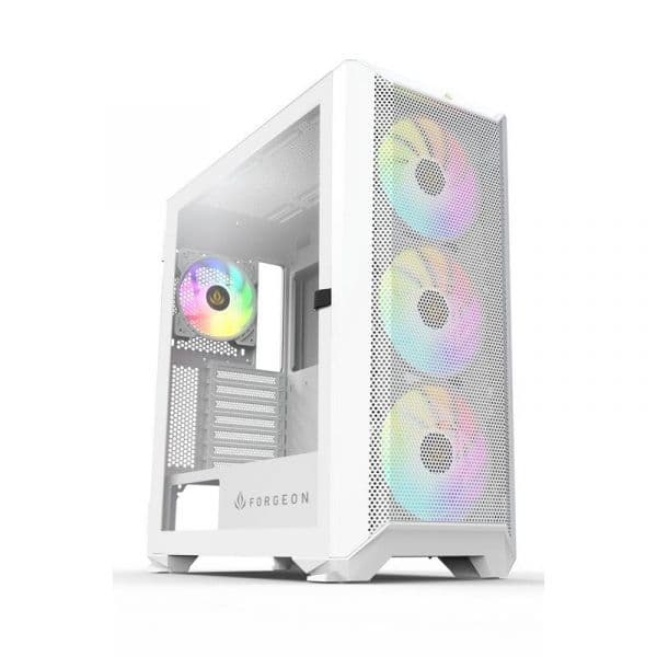 Forgeon Arcanite Vidro Temperado USB 3.2 ARGB Mesh Branca