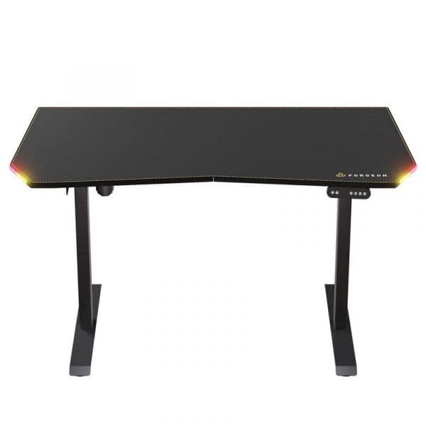 Forgeon Battleground Mesa Gaming Regulável em Altura com Motor 140x70cm RGB Preta