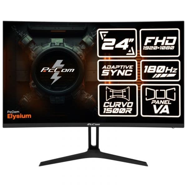 Monitor PcCom Elysium gaming 23.6" VA FHD 180Hz Adaptive Sync Curvo