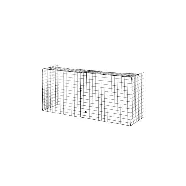 Homcom Protetor de Lareira com Comprimento Ajustável Barreira de Segurança para Lareira com Grade de Metal 81,5-160x44x68cm Preto - 02-0160