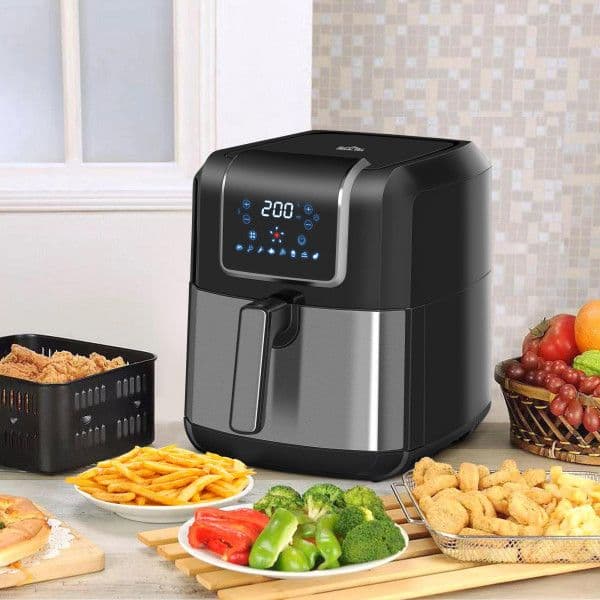 Fritadeira HomCom Air Fryer Black 6.5L 1700W - 800-120V90