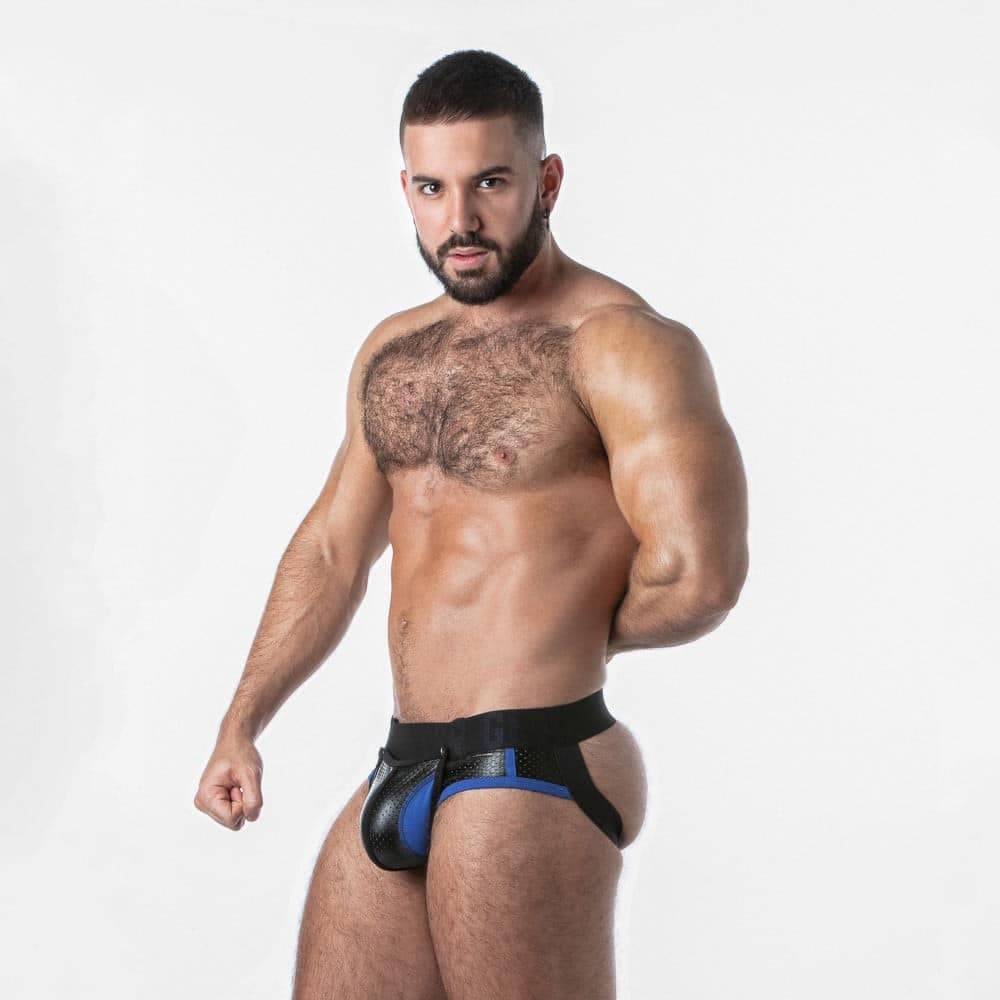 Locker Gear Cueca Jock Open Access Azul 46 3XL