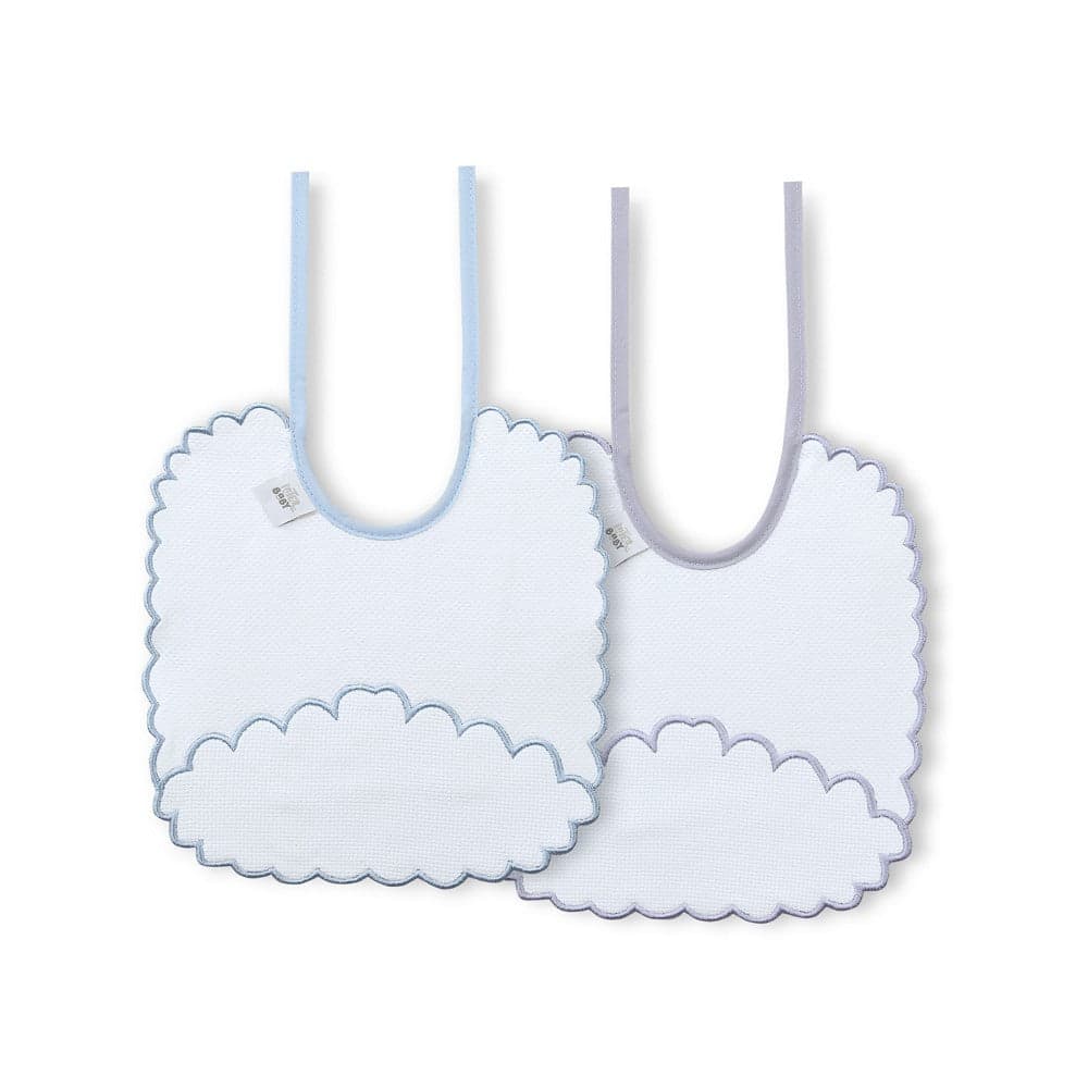 Babete (Pack 2 Unidades) 100% Algodão Cinza & Azul L Interbaby