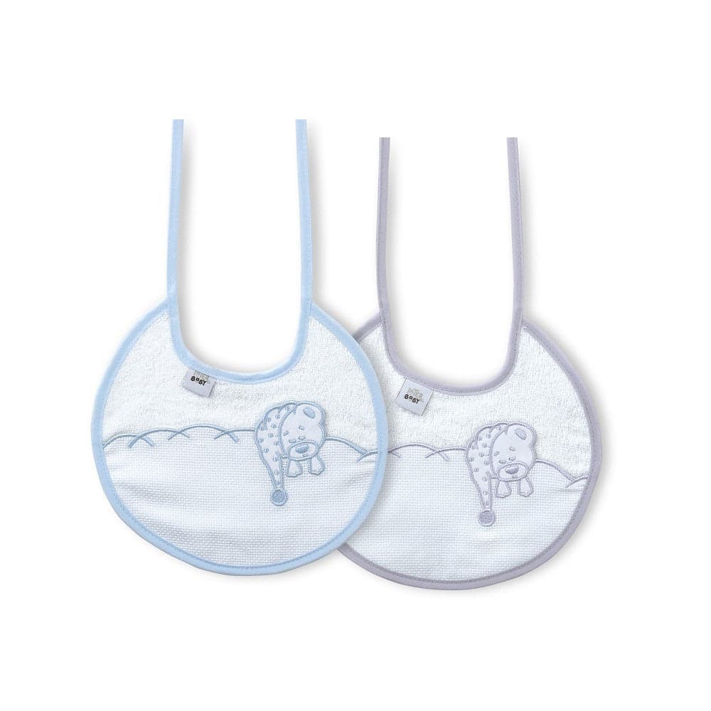 Interbaby 2 Babetes 100% Algodão Cinza & Azul e