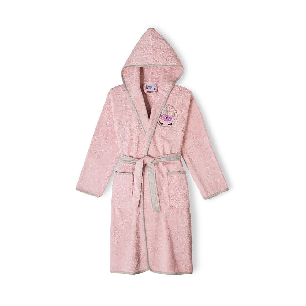 Interbaby Roupão de Banho 100% Terry Algodão T 14 Rosa