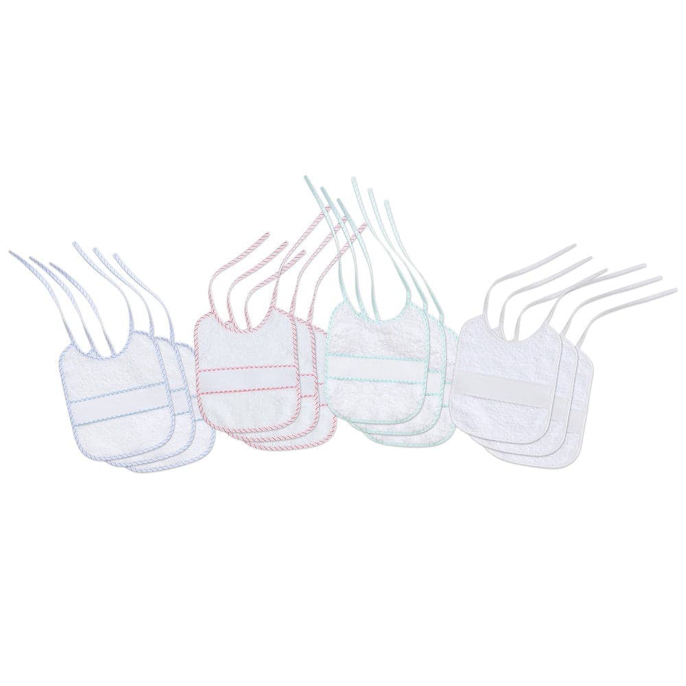 Babete Em Ponto Cruz 25X30 Pack 2 Branco Interbaby
