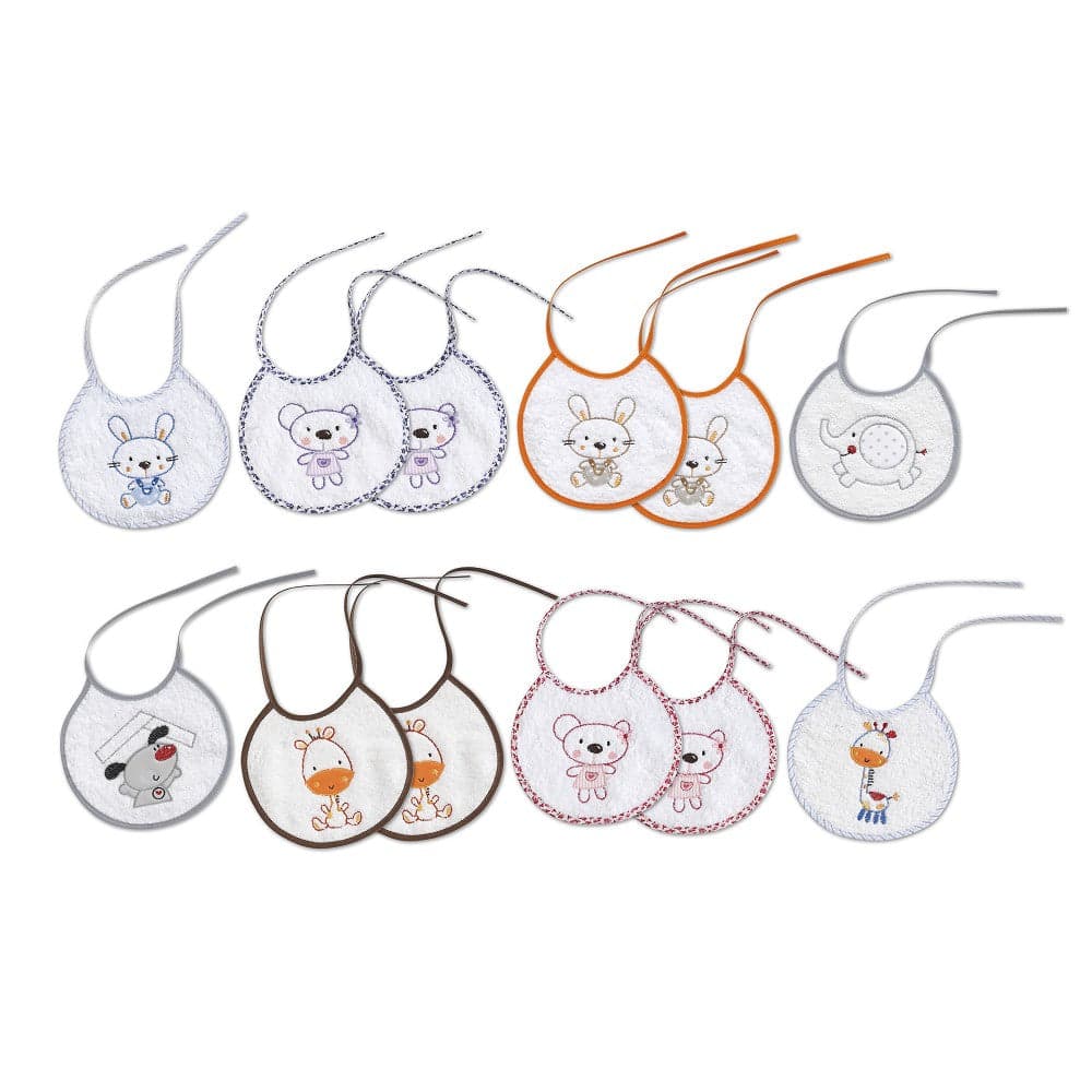 Babete Terry 20 X 20 Pack 2 Unidades Branco Interbaby