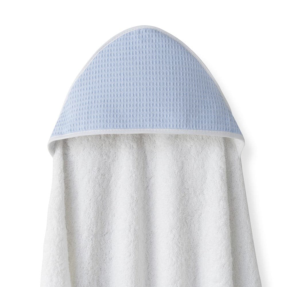 Interbaby Toalha de Banho 100x100 Algodão Nido de Abeja Azul