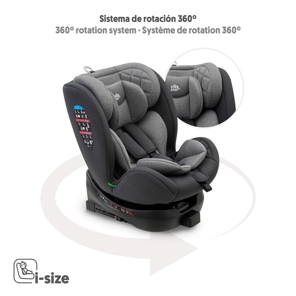 Interbaby Sella i-Size (40-150cm) Cinza