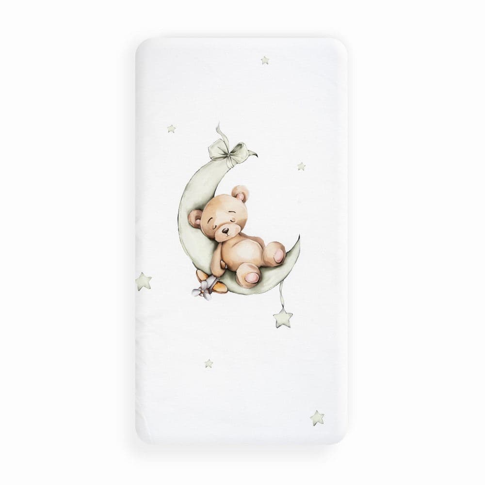 Conjunto 2 Capa de Edredão Urso Lua Estrelas Verde Interbaby