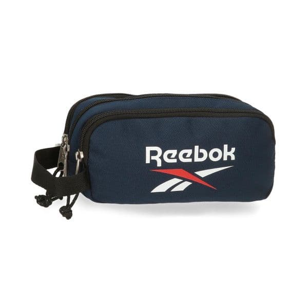 Reebok Estojo 3 Compartimentos Azul Marino