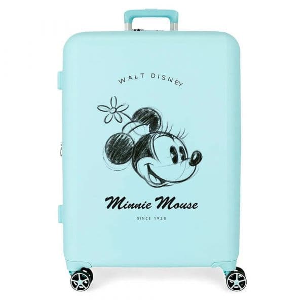 Disney Mala Com Rodinhas Minnie You Are Magic 70 Cm 81l Blue One Size
