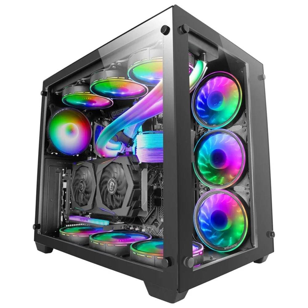 Mars Gaming MCV3 XXL E-ATX Vidro Temperado Preto