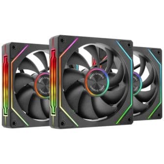 Mars Gaming Ventoinha 120mm LinkFinityKit2 Mirror Argb PWM Preta (Pack3) - MFLINKFINITYKIT2