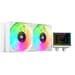 Mars Gaming ML-TWO240 Kit de AIO 240mm com TDP 450W, 2x Ventoinhas ARGB e Bomba Gen 4 Branco
