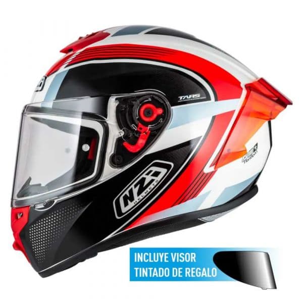 NZI Capacete Integral Trendy 3 Stream Raptor Branco/Vermelho/Azul M