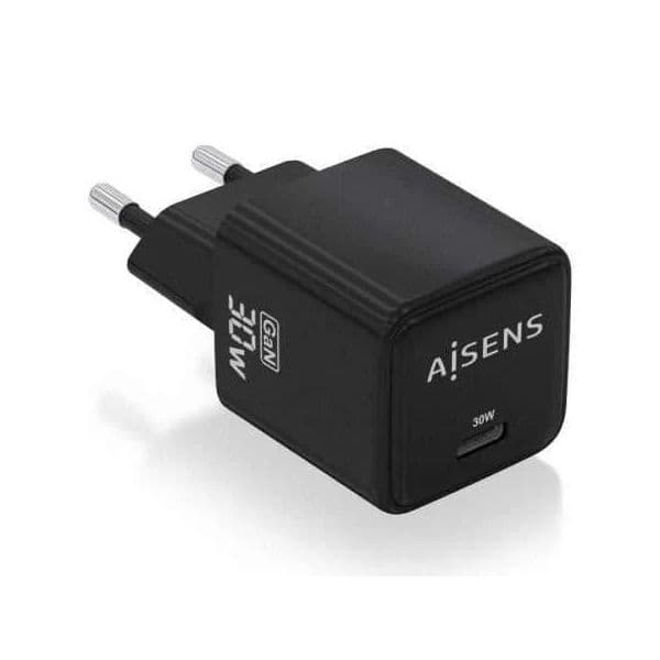 Aisens Carregador GaN 30W Preto