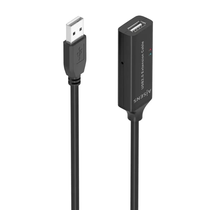 Aisens A101-0916 Cabo de Extensão USB 2.0 Amplificado Preto 15m