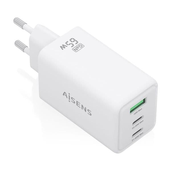 Aisens Carregador de Parede ASCH-65W3P072-W 65W Branco