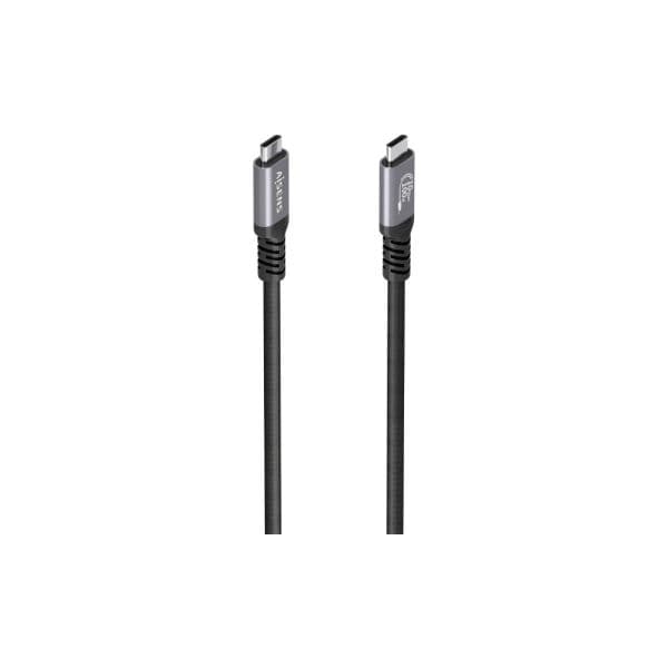 AISENS Cabo USB 3.2 Tipo-C Macho/Macho 100W 10Gbps 8K@30Hz 4m Preto
