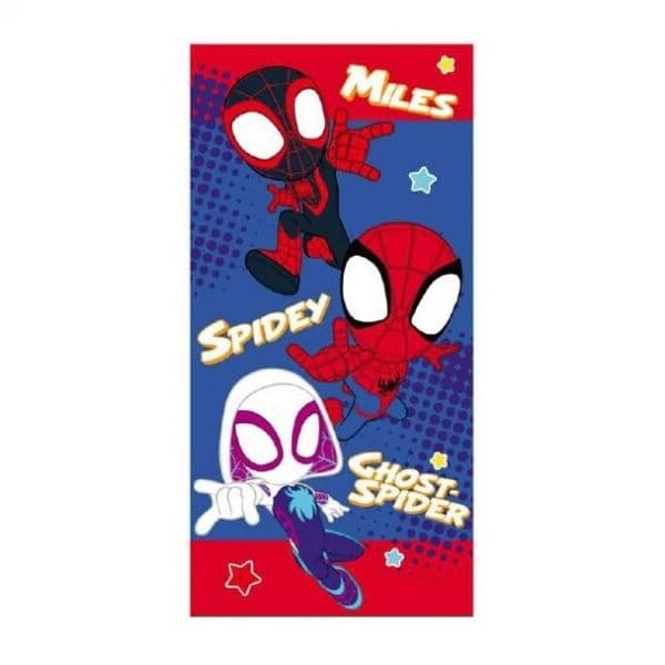 Marvel Toalha de Praia Spidey and His Amazing Friends Azul e Vermelho 70x140 cm