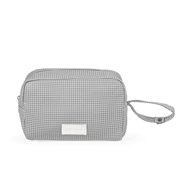 Pasito a Pasito Necessaire Little Bloom Vichy Grey