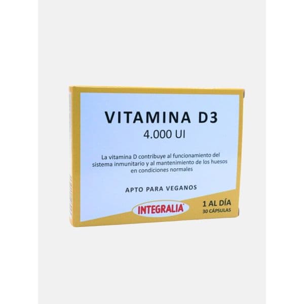Integralia Vitamina D3 4000 UI 30 Cápsulas