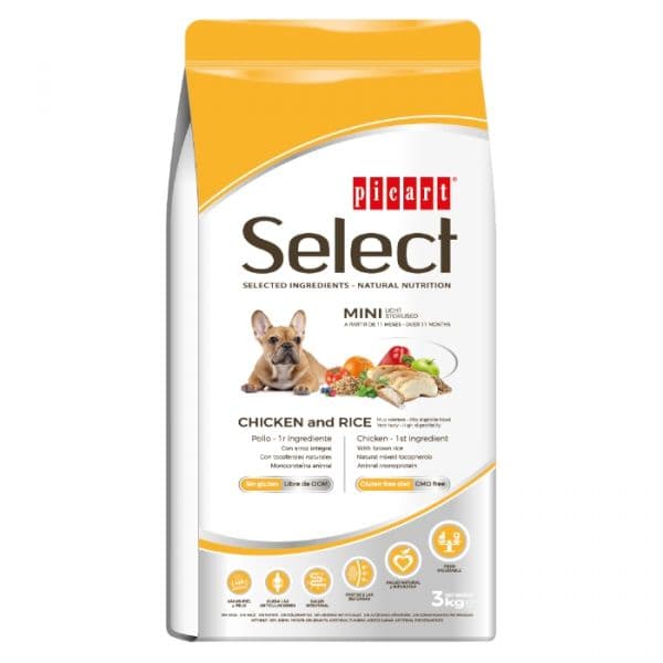 Picart Select Mini Adult Light Sterilised 3Kg
