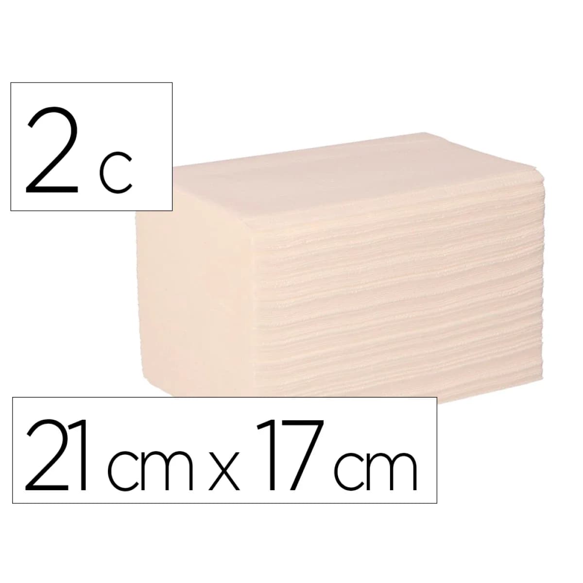 Servilleta bunzl greensource celulosa blanca plegado zig-zag 2 capas 21×17 cm caja de 9000 unidades