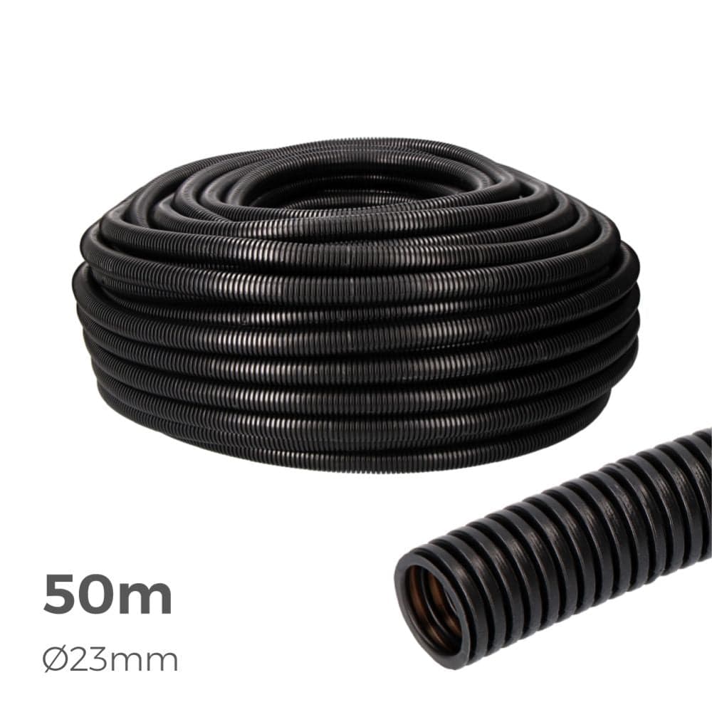 TUBO ANELADO PARA INTERIOR MEDIDA 23MM CE M-32 PRETO EURO/M