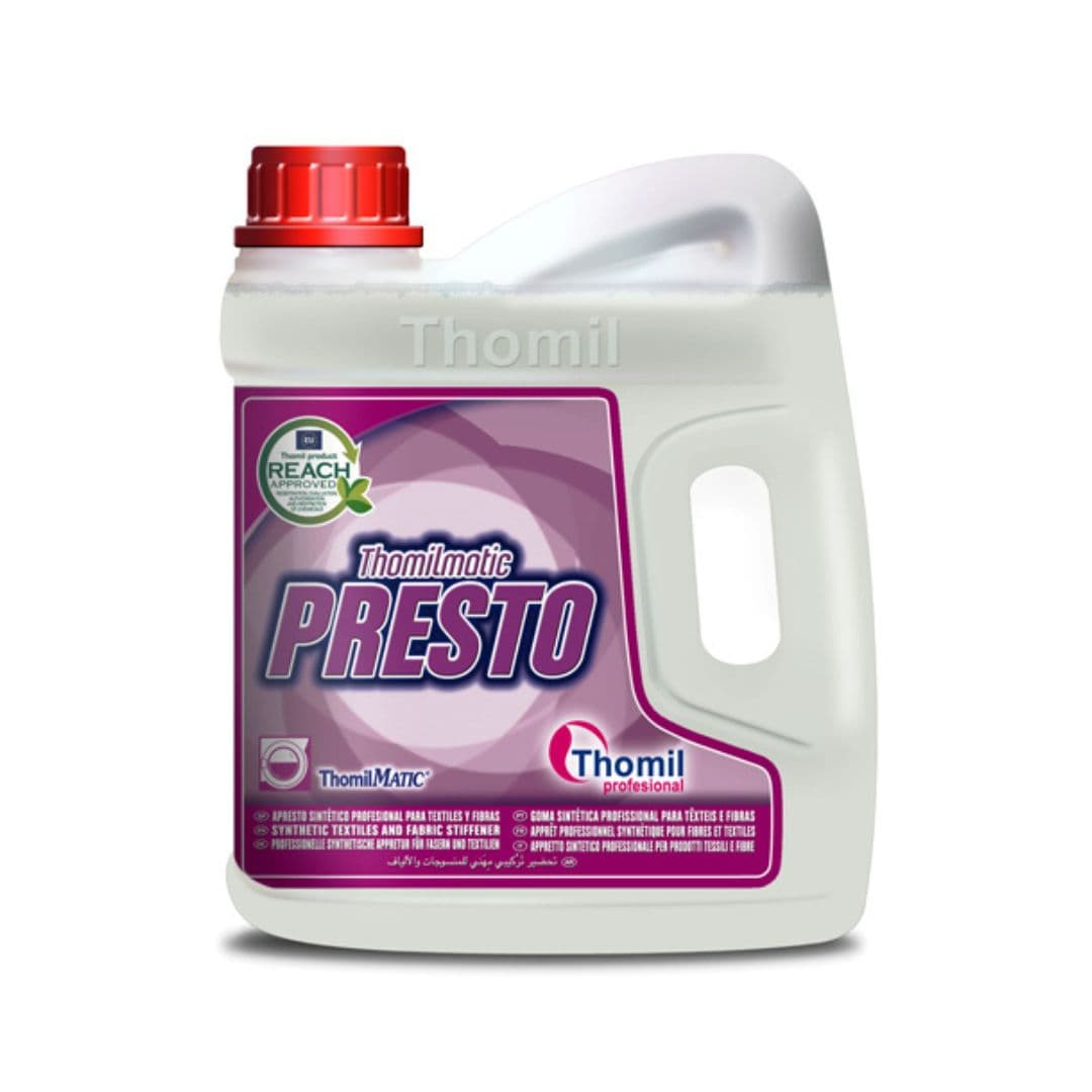 Thomil Matic Presto – Goma Sintética Profissional para Têxteis e Fibras 4L