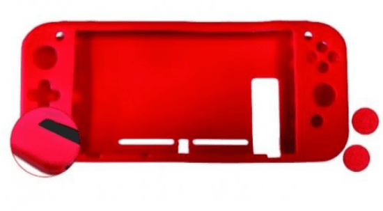 Nuwa Capa Silicone Anti-Pó Vermelha Switch + 2 Grips