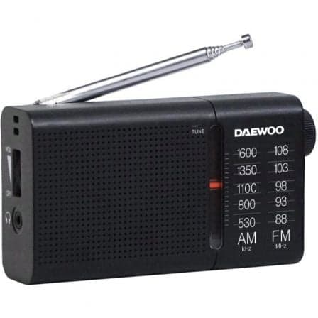 DAEWOO Rádio Portátil DW1119 AM/FM Negra