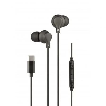 Auriculares Intrauditivos Daewoo / USB Tipo-C / Preto / DW2015
