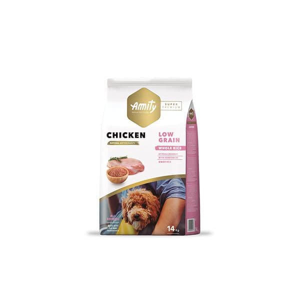 Amity Super Premium Low Grain Adult Chicken 14Kg